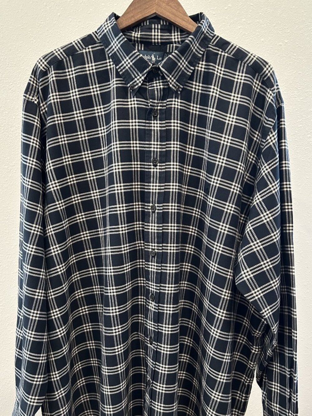 Polo Ralph Lauren Black White Stripe Long Sleeve Button Down